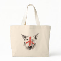 English Bull Terrier England Tote Bags