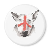 English Bull Terrier England Fridge Magnets