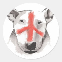 English Bull Terrier England Stickers