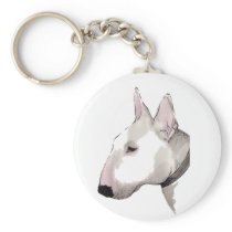 english bull terrier keyring key chains