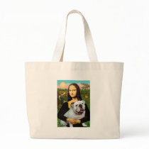 English Bulldog 9 - Mona Lisa Tote Bag