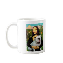 English Bulldog 9 - Mona Lisa Coffee Mugs