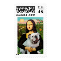 English Bulldog 9 - Mona Lisa Postage