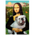 English Bulldog 9 - Mona Lisa t-shirts by masterpiecedogs English Bulldog 9 - Mona Lisa t-shirts