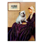 English Bulldog 9 - Whistler's Mother Greeting Card