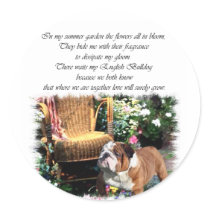 English Bulldog Art Gifts stickers