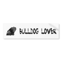 English bulldog bumpersticker 