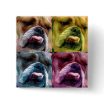 English bulldog button