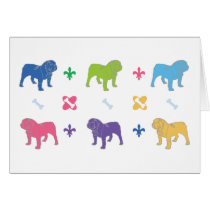 English Bulldog Greeting Card