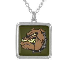 English Bulldog Cartoon Custom Necklace