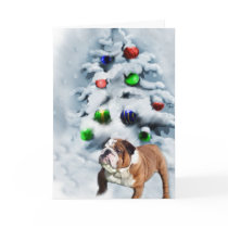 English Bulldog Christmas Gifts cards