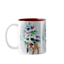 English Bulldog Christmas Gifts mugs