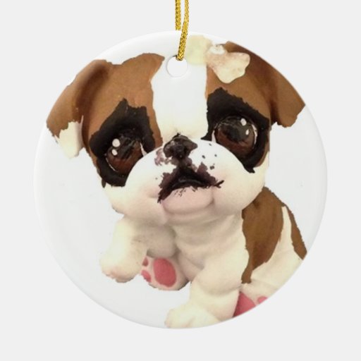 english bulldog christmas ornament zazzle english bulldog christmas ornament zazzle