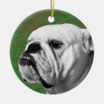 English Bulldog Christmas Tree Ornament