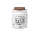 English bulldog cookie jar candy jars at Zazzle