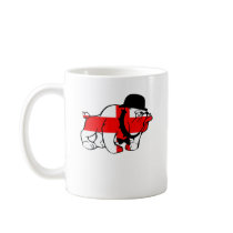 English Bulldog cross of St George English flag mugs by LIMEYBOY English Bulldog cross of St George English flag mugs