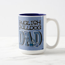 English Bulldog DAD mugs