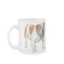 English Bulldog Frosted Mug