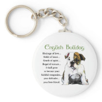 English Bulldog Gifts Key Chain