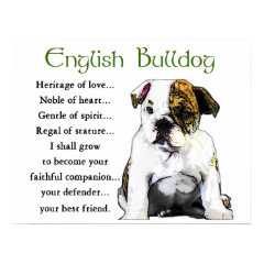 English Bulldog Gifts print