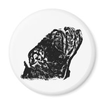 English bulldog graphic magnet by Junglegeorge English bulldog graphic magnet
