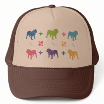 English Bulldog Mesh Hats