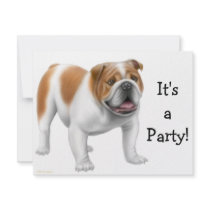 English Bulldog Invitation by twopurringcats English Bulldog Invitation