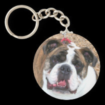 English Bulldog keychain