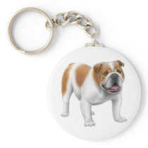 English Bulldog Keychain