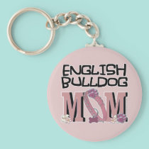 English Bulldog MOM keychains