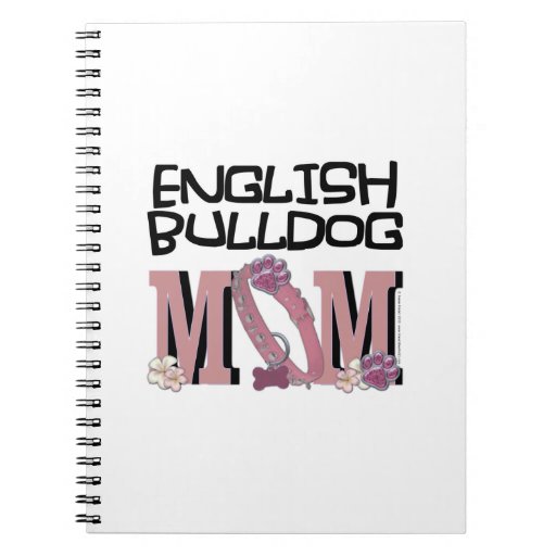 English Bulldog MOM Note Book