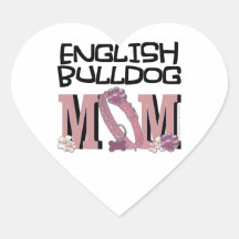 English Bulldog MOM Sticker