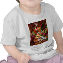 English Bulldog Pair - The Path T-shirt