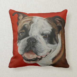 british bulldog pillow