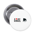 English Bulldog Pinback Button