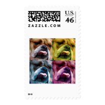 English bulldog stamp
