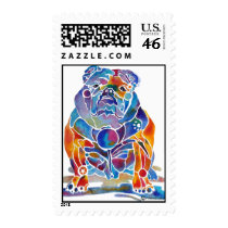 English Bulldog Postage Stamp
