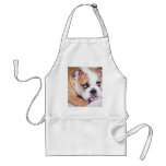 English bulldog puppy apron