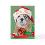 English Bulldog Santa Paws Cards