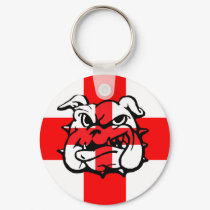 English Bulldog St George's Day English keychains by LIMEYBOY English Bulldog St George's Day English keychains