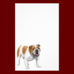 English Bulldog Stationery stationery