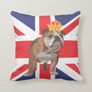 british bulldog pillow