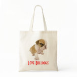 English Bulldogs Rule Puppy Dog  Grocery  Tote Bag