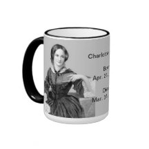 English:  Charlotte Bronte Coffee Mugs