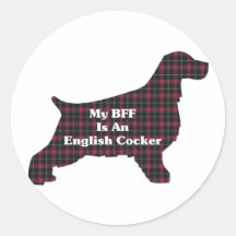English Cocker BFF Gifts Sticker