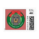 English Cocker Spaniel Christmas postage