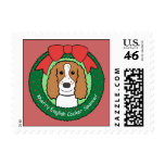 English Cocker Spaniel Christmas postage