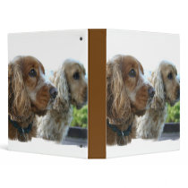English Cocker Spaniel Dog Binder