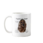 English Cocker Spaniel (liver) History Design mugs