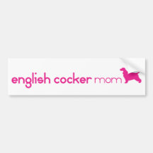 English Cocker Spaniel Mom Bumper Stickers